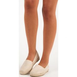 Tomsy damskie: Beżowe zamszowe espadryle SWEET SHOES odcienie brązu i beżu
