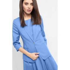 Żakiet z rękawami 3/4. Niebieskie żakiety damskie Orsay, bez wzorów, z elastanu. Za 149,99 zł.