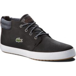 Sneakersy LACOSTE - Ampthill Terra 318 1 Cam 7-36CAM0005231 Blk/Gry. Czarne sneakersy męskie Lacoste, na co dzień, bez wzorów, ze skóry ekologicznej, bez zapięcia. W wyprzedaży za 339,00 zł.