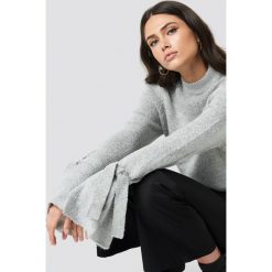 Rut&Circle Sweter z wiązaniami Vera - Grey. Szare swetry damskie Rut&Circle, bez wzorów, z elastanu, bez rękawów, bez kaptura. Za 121,95 zł.