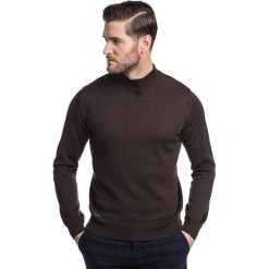 Sweter OTTAVIO SWKR000295. Pomarańczowe swetry męskie Giacomo Conti, m, bez wzorów, z wełny, bez kołnierzyka, bez kaptura. Za 199,00 zł.