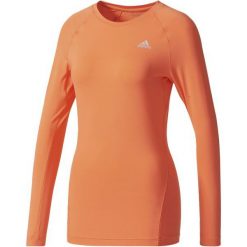 Adidas Tf Ls Top Easy Coral S. Pomarańczowe topy damskie marki Adidas, s, ze skóry. W wyprzedaży za 99,00 zł.