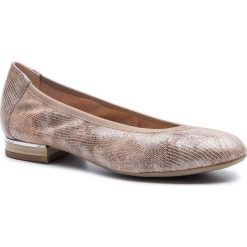 Baleriny CAPRICE - 9-22160-22 Beige Rept.Mul 416. Brązowe baleriny damskie Caprice, bez wzorów, z zamszu, bez obcasa. Za 239,90 zł.