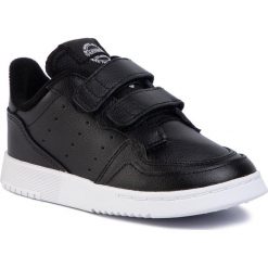 Buty adidas - Supercourt Cf I EG0412 Cblack/Cblack/Ftwwht. Czarne buty chłopięce sportowe Adidas, ze skóry ekologicznej, na rzepy. Za 199,00 zł.