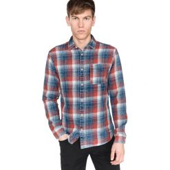 Jack & Jones Knox Koszula Niebieski Czerwony. Czerwone koszule męskie Jack & Jones, l, w kratkę, z bawełny, bez kołnierzyka, z długim rękawem. Za 178,95 zł.