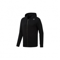 Bluzy Reebok Sport Bluza z kapturem Elements French Terry Full Zip. Czarne bluzy męskie rozpinane Reebok Sport, l, z kapturem. Za 199,00 zł.