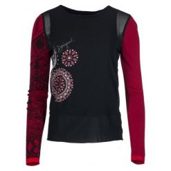 Desigual Bluzka Damska Glen, M, Czarna. Czarne bluzki damskie marki Desigual, m, bez wzorów, bez kołnierzyka, bez rękawów. W wyprzedaży za 238,00 zł.