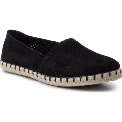 Espadryle SERGIO BARDI - SB-01-07-000318 201. Czarne espadryle damskie Sergio Bardi, bez wzorów, ze skóry, bez obcasa, na płaskiej podeszwie, bez zapięcia. W wyprzedaży za 139,00 zł.
