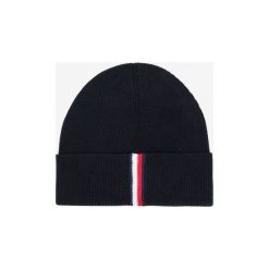 Tommy Hilfiger Czapka Czarny. Czarne czapki męskie TOMMY HILFIGER, bez wzorów, z bawełny. Za 175,95 zł.