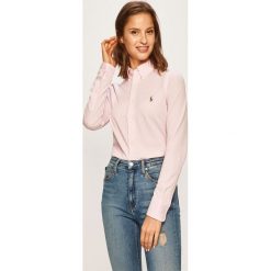 Polo Ralph Lauren - Koszula. Różowe koszulki damskie polo Polo Ralph Lauren, s, bez wzorów, z bawełny, z długim rękawem. W wyprzedaży za 429,90 zł.