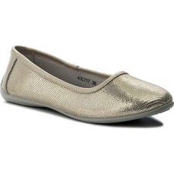 Baleriny damskie lakierowane: Baleriny LANQIER – 40C0757 Złoty