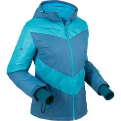 Kurtki damskie: Kurtka funkcyjna outdoorowa z kapturem, ocieplana bonprix niebieskozielony morski-ciemnoturkusowy