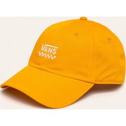 Vans - Czapka. Pomarańczowe czapki damskie Vans, z aplikacjami, z bawełny. Za 149,90 zł.