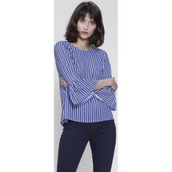 Bluzki damskie: Granatowa Bluzka Modest Chic