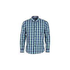 Koszule z długim rękawem Pepe jeans CHANDLER. Niebieskie koszule męskie Pepe Jeans, s, bez wzorów, z jeansu, bez kołnierzyka, z długim rękawem. Za 329,00 zł.