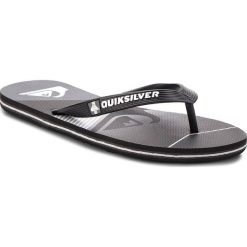 Japonki QUIKSILVER - AQYL100564 Xkks. Czarne klapki męskie Quiksilver, bez wzorów, z tworzywa sztucznego. W wyprzedaży za 69,00 zł.