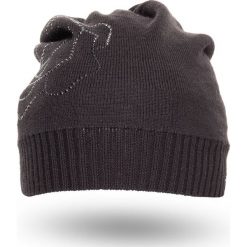 Czarna czapka damska. Czarne czapki damskie Armani Jeans, bez wzorów. Za 200,00 zł.