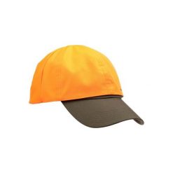 Czapka myśliwska z daszkiem dwustronna. Brązowe czapki męskie SOLOGNAC, bez wzorów, z bawełny, sportowe. Za 39,99 zł.