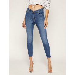Jeansy Skinny Fit Lee Scarlett High L31BMFON. Niebieskie jeansy damskie Lee, l. W wyprzedaży za 229,00 zł.