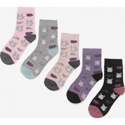 5-pack Mix kolorów Skarpety Vilinvyn. Skarpetki damskie Born2be, bez wzorów. Za 29,99 zł.