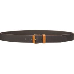 Trussardi Jeans Pasek Brązowy. Pomarańczowe paski męskie w paski, z jeansu. Za 249,95 zł.