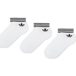 Zestaw 3 par niskich skarpet unisex adidas - Tref Ank Sck Hc EE1152 White/Black. Białe skarpetki damskie Adidas, bez wzorów, z elastanu. Za 49,95 zł.