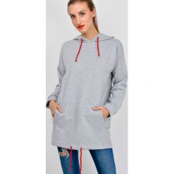 Bluzy sportowe damskie: Bluza tunika z kapturem