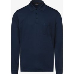 Ragman - Męska koszulka polo, niebieski. Niebieskie koszulki męskie Ragman, xl, bez wzorów, z bawełny, z długim rękawem. Za 229,95 zł.
