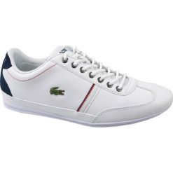 Lacoste Misano Sport 118 1 CAM0083042. Białe buty sportowe męskie marki Lacoste, ze skóry. W wyprzedaży za 399,99 zł.