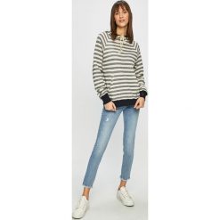 Answear - Bluza Sweet & Salty. Szare bluzy damskie ANSWEAR, s, z nadrukiem, z bawełny, bez rękawów, z kapturem. W wyprzedaży za 59,90 zł.