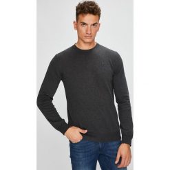 Trussardi Jeans - Sweter. Czarne swetry klasyczne męskie Trussardi Jeans, l, z bawełny, z okrągłym kołnierzem. W wyprzedaży za 369,90 zł.