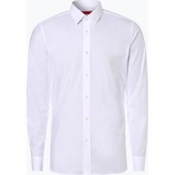 HUGO - Koszula męska – Elisha, biały. Białe koszule męskie HUGO, m, z bawełny. Za 429,95 zł.
