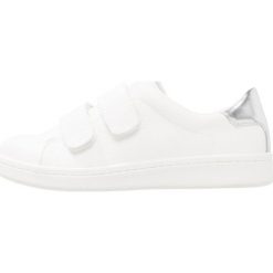 Trampki damskie slip on: Miss Selfridge ELODIE VELCRO TRAINER Tenisówki i Trampki wysokie white
