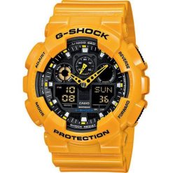 Casio G / G-Shock Ga-100 A-9aer. Żółte zegarki męskie marki CASIO. W wyprzedaży za 327,00 zł.
