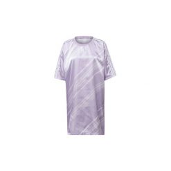 Sukienki krótkie adidas Sukienka Trefoil. Fioletowe sukienki damskie Adidas, bez wzorów, bez kołnierzyka, z krótkim rękawem, krótkie, mini. Za 89,50 zł.