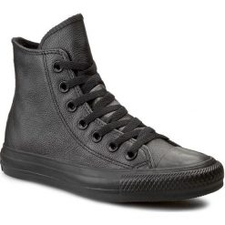 Trampki CONVERSE - Ct As Hi 135251C Black Mono. Czarne półbuty damskie Converse, bez wzorów, ze skóry, bez zapięcia. W wyprzedaży za 279,00 zł.