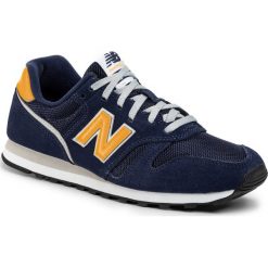 Sneakersy NEW BALANCE - ML373AA2 Granatowy. Niebieskie sneakersy męskie New Balance, na co dzień, bez wzorów, ze skóry, bez zapięcia. Za 299,00 zł.