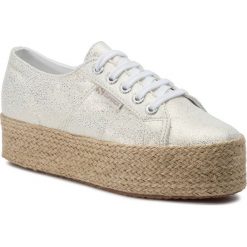 Espadryle SUPERGA - 2790 Jerseyfrostlamew S00FPY0 White/Yellow Gold G70. Żółte espadryle damskie Superga, bez wzorów, ze skóry ekologicznej, bez obcasa, na obcasie. W wyprzedaży za 279,00 zł.