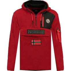Bluza polarowa "Terifique" w kolorze czerwonym. Czerwone bluzy męskie s, z polaru, z kapturem. W wyprzedaży za 159,95 zł.