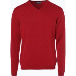 Finshley & Harding - Sweter męski z kaszmiru i jedwabiu, czerwony. Czerwone swetry klasyczne męskie Finshley & Harding, m, z dzianiny. Za 399,95 zł.