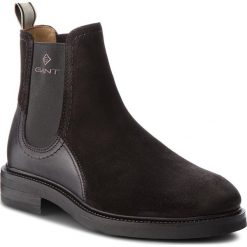 Sztyblety GANT - Martin 17653905 Black G00. Czarne sztyblety męskie GANT, ze skóry, bez zapięcia. W wyprzedaży za 419,00 zł.