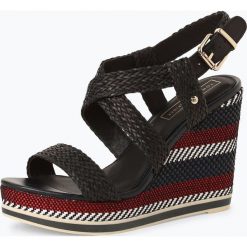 Tommy Hilfiger - Damskie sandały na obcasie, niebieski. Sandały damskie TOMMY HILFIGER. Za 529,95 zł.
