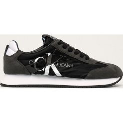 Calvin Klein Jeans - Buty. Czarne sneakersy męskie Calvin Klein Jeans, z jeansu, na sznurówki. Za 519,90 zł.