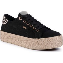 Espadryle MEXX - Chevelijn MXSE0018W Black 1000. Czarne espadryle damskie Mexx, na co dzień, bez wzorów, ze skóry, bez obcasa, bez zapięcia. Za 269,00 zł.