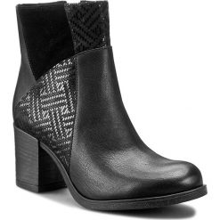 Botki ANN MEX - 7386 01TOP+01PL+01D Mix. Czarne botki damskie skórzane Ann Mex. W wyprzedaży za 259,00 zł.