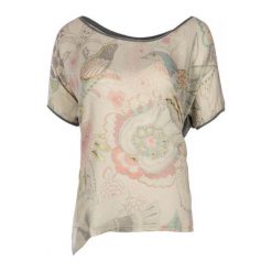 Desigual Desigual T-Shirt Damski Clarette L Szary. Szare koszulki damskie marki Desigual, l, bez wzorów, bez kołnierzyka. W wyprzedaży za 186,00 zł.
