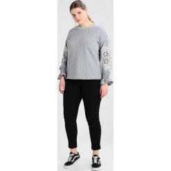 Bluzy damskie: Lost Ink Plus WITH BRODERIE SLEEVES Bluza grey