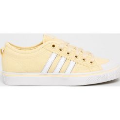 Adidas Originals - Buty Nizza. Żółte buty sportowe damskie adidas Originals, bez wzorów, ze skóry, sportowe. Za 279,90 zł.