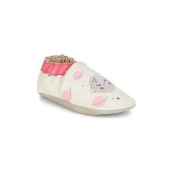 Kapcie niemowlęce Dziecko Robeez GIRLY SPACE. Białe buciki niemowlęce marki Robeez, bez zapięcia. Za 127,20 zł.