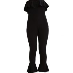 Kombinezony damskie: Missguided Petite FRILL BARDOT Kombinezon black